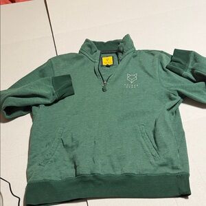 Prince & Fox Forest Green Zip-Up Sweater